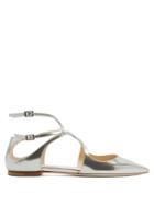 Jimmy Choo Lang Point-toe Leather Flats