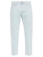 Matchesfashion.com President's - Icarus Mid Rise Tapered Jeans - Mens - Light Blue