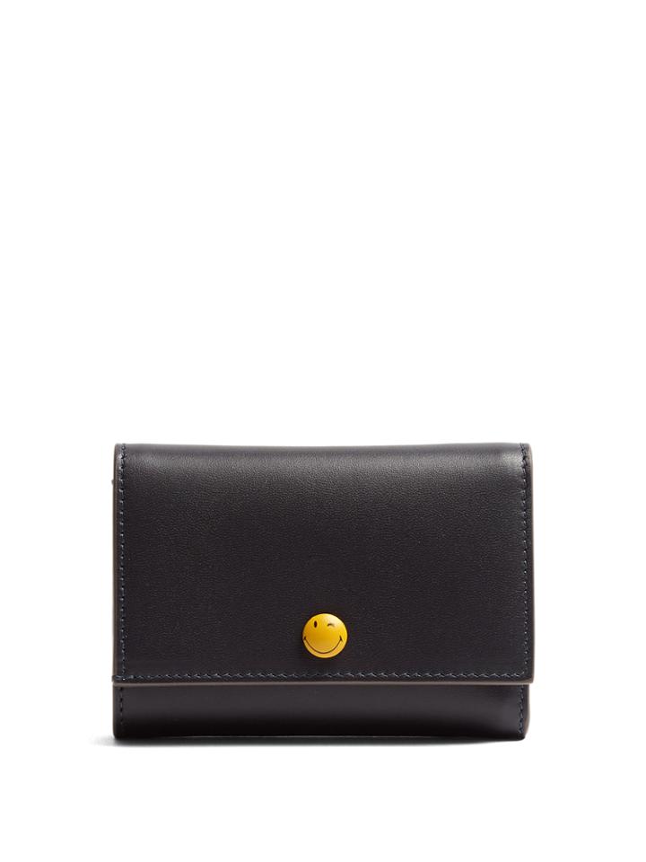 Anya Hindmarch Wink Tri-fold Leather Wallet