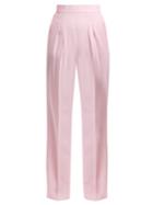 Christopher Kane Pleat-detail Wool-crepe Trousers