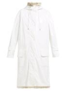 Matchesfashion.com 4 Moncler Simone Rocha - Ruffle Trimmed Raincoat - Womens - White