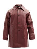Mens Rtw Kassl Editions - Original Oil Cotton-blend Coat - Mens - Dark Red