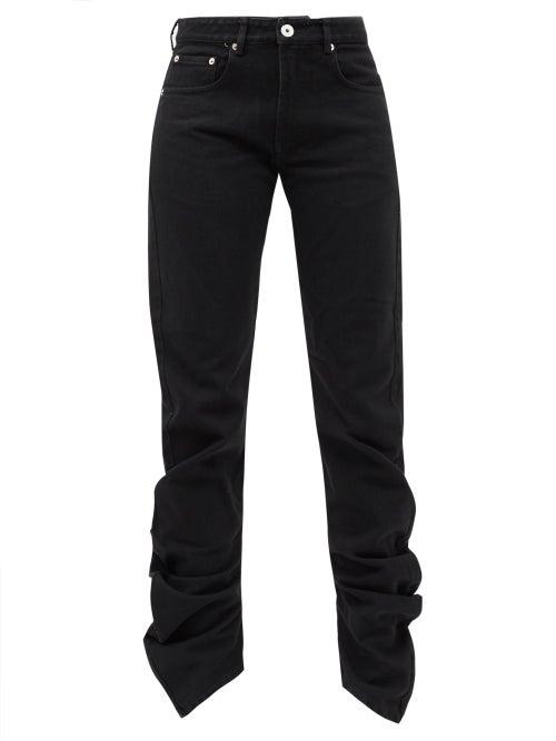 Matchesfashion.com Vaquera - Scrunch Gathered Jeans - Womens - Black