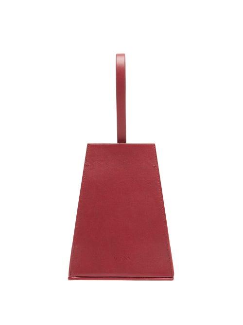 Matchesfashion.com Aesther Ekme - Opera Leather Clutch - Womens - Burgundy