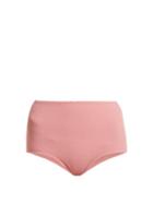Matchesfashion.com Marysia - Corsica High Rise Bikini Briefs - Womens - Pink