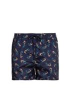 Matchesfashion.com Paul Smith - Seahorse Print Swim Shorts - Mens - Navy Multi