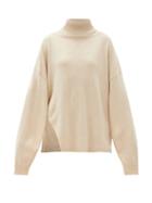 Matchesfashion.com Tibi - Recycled Cashmere-blend Sweater Cape - Womens - Beige