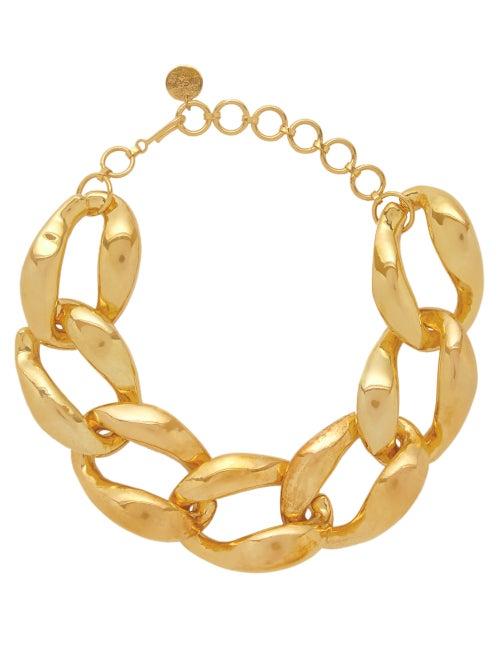 Matchesfashion.com Misho - Chunky Chain Choker Necklace - Womens - Gold