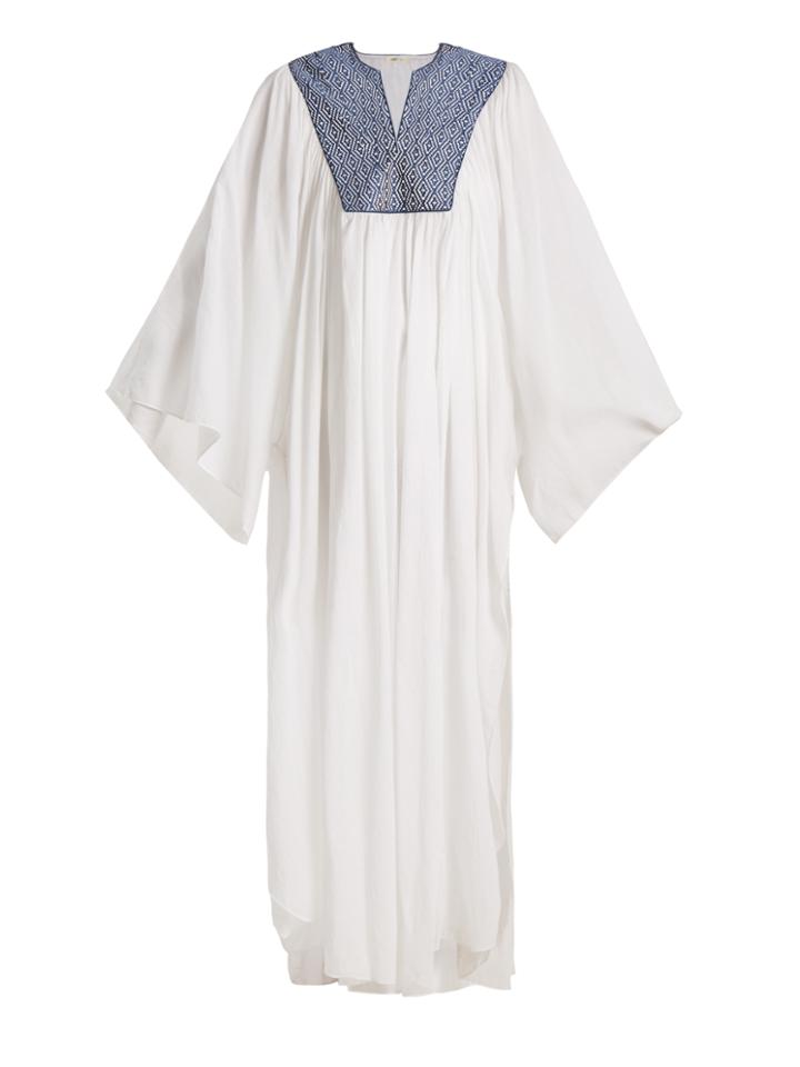 Daft Panarea Embroidered Cotton Dress