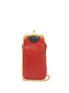 Matchesfashion.com Marni - Two-tone Leather Cross-body Bag - Womens - Red White