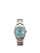Matchesfashion.com Jacquie Aiche - Vintage Rolex Datejust Stainless-steel Watch - Womens - Blue Silver