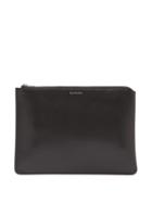 Matchesfashion.com Acne Studios - Malachite Logo Printed Leather Pouch - Mens - Black