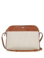 The Row Multi-pouch Canvas And Suede Cross-body Bag