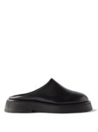 Wandler - Rosa Leather Flatform Backless Loafers - Womens - Black