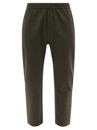 Mens Rtw Barena Venezia - Bativoga Drawstring-waist Cotton-twill Trousers - Mens - Dark Khaki