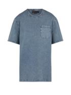 Matchesfashion.com Stella Mccartney - Crew Neck Dyed Cotton Jersey T Shirt - Mens - Blue