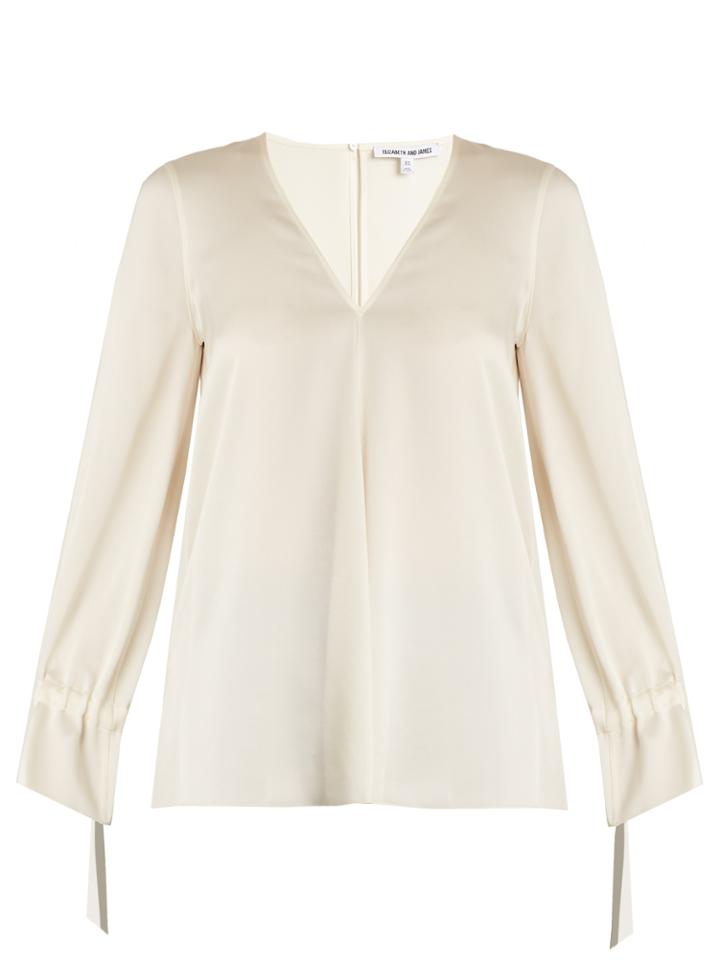 Elizabeth And James Adalina Tie-cuff Blouse