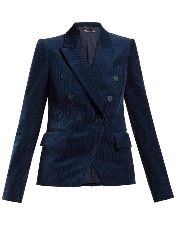 Stella Mccartney Double-breasted Corduroy Blazer