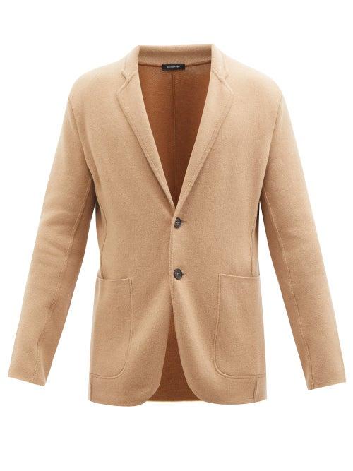 Ermenegildo Zegna - Single-breasted Cashmere Blazer - Mens - Beige