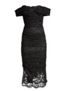 Dolce & Gabbana Off-the-shoulder Chantilly Lace Midi Dress