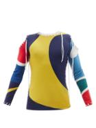 Charles Jeffrey Loverboy - Flag Cold-shoulder Cotton-blend Jersey Sweater - Mens - Multi