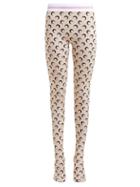 Matchesfashion.com Marine Serre - Crescent Moon Print Stretch Jersey Leggings - Womens - Tan