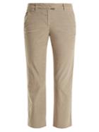 Masscob Fray-hem Cropped Cotton-blend Trousers