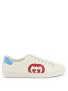 Matchesfashion.com Gucci - Ace Gg Logo-patch Leather Trainers - Mens - White Multi