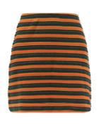 Matchesfashion.com Staud - Lola Striped Terry Mini Skirt - Womens - Green Multi