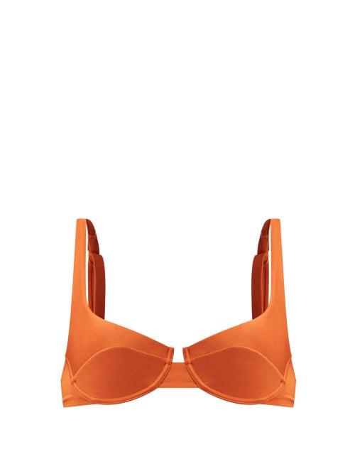 Matchesfashion.com Fisch - Grenadins Underwired Bikini Top - Womens - Orange