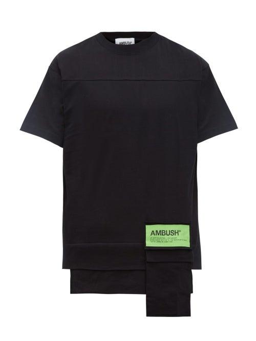 Matchesfashion.com Ambush - Waist Pocket Cotton T Shirt - Mens - Black