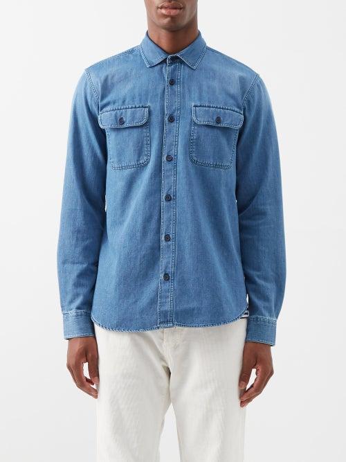 Orlebar Brown - Codale Flap-pocket Denim Shirt - Mens - Blue