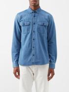 Orlebar Brown - Codale Flap-pocket Denim Shirt - Mens - Blue