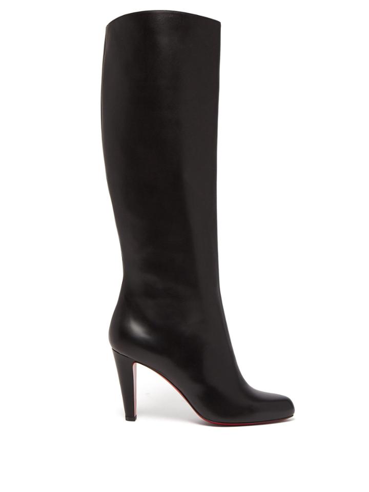 Christian Louboutin Marmara 85 Leather Knee-high Boots