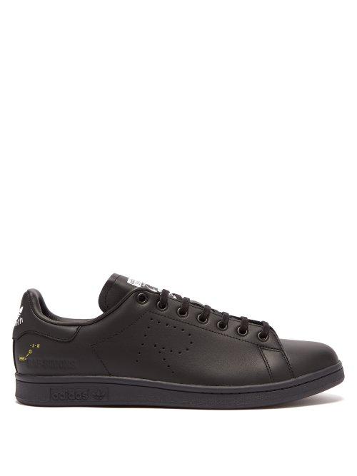 Matchesfashion.com Raf Simons X Adidas - Stan Smith Low Top Leather Trainers - Mens - Black