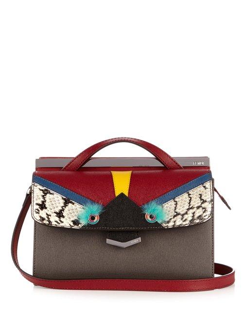 Matchesfashion.com Fendi - Demi Jour Bag Bugs Small Leather Cross Body Bag - Womens - Multi