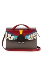 Matchesfashion.com Fendi - Demi Jour Bag Bugs Small Leather Cross Body Bag - Womens - Multi