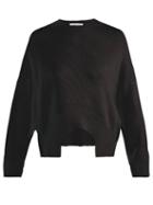 Matchesfashion.com Valentino - Curved Hem Cashmere Sweater - Womens - Black