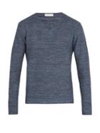 Matchesfashion.com Etro - V Neck Cotton Blend Knit Sweater - Mens - Navy