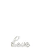 Matchesfashion.com Rosa De La Cruz - Love Text Diamond & 18kt White-gold Ring - Womens - White Gold