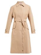 Matchesfashion.com Stella Mccartney - Single Breasted Cotton Trench Coat - Womens - Camel