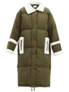 Matchesfashion.com Stand Studio - Gloria Faux-shearling And Quilted-shell Coat - Womens - Khaki