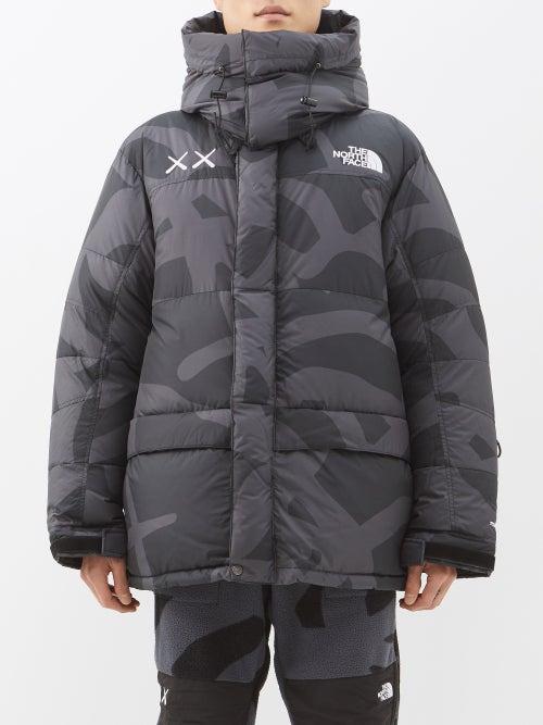 The North Face Xx Kaws - 1994 Retro Himalayan Printed Hooded Down Parka - Mens - Black