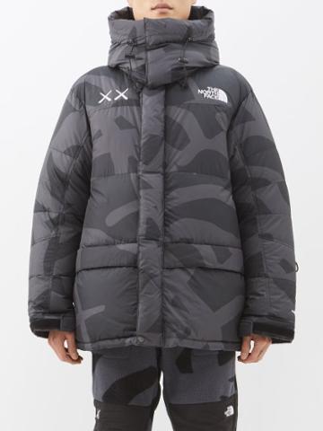 The North Face Xx Kaws - 1994 Retro Himalayan Printed Hooded Down Parka - Mens - Black