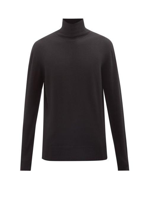 Raey - Recycled Cashmere-blend Roll-neck Sweater - Mens - Black