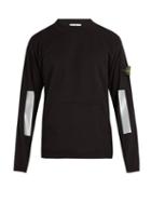 Matchesfashion.com Stone Island - Crew Neck Cotton Sweatshirt - Mens - Black