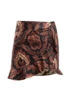 Isabel Marant Mouna Floral-print Ruffle Mini Skirt