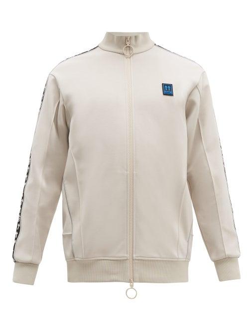 Matchesfashion.com Off-white - Incompiuto Print Cotton Blend Track Top - Mens - Black Beige