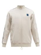 Matchesfashion.com Off-white - Incompiuto Print Cotton Blend Track Top - Mens - Black Beige
