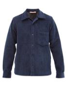 Matchesfashion.com Acne Studios - Denver Patch-pocket Cotton-blend Corduroy Shirt - Mens - Navy